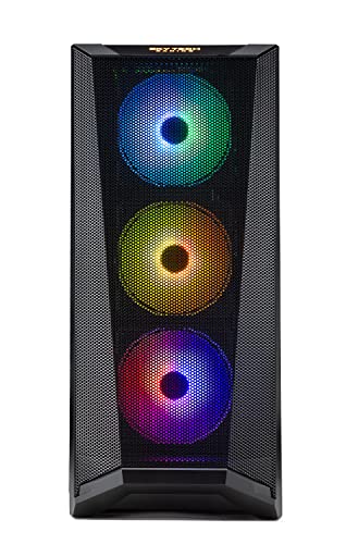 Skytech King 95 Gaming PC Desktop, Ryzen 7 9700X 3.8 GHz (5.5GHz Turbo Boost), NVIDIA RTX 5070 12GB GDDR7, 1TB Gen4 SSD, 32GB DDR5 RAM 6000 RGB, 850W Gold PSU, 360mm ARGB AIO, Wi-Fi, Win 11 Home