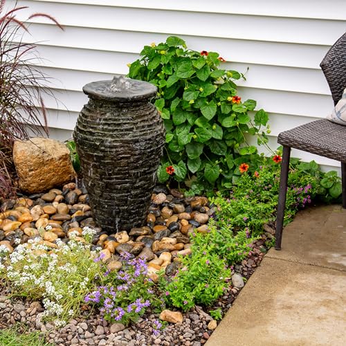 Aquascape Stacked Slate Urn Fountain, 24 inch H (61 cm), 78359