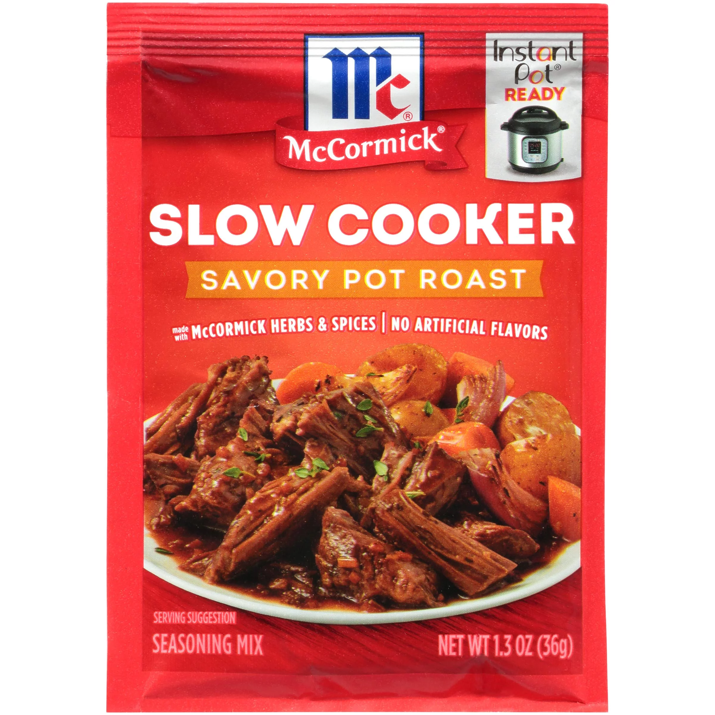 McCormick Slow Cooker Savory Pot Roast Seasoning Mix, 1.3 oz (Pack of 10)
