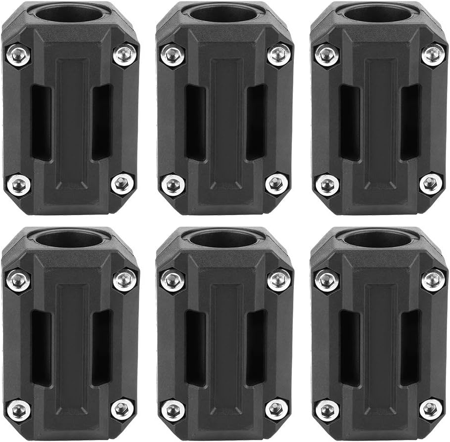 Crash Bar Protectors,3 Pair Universal Motorcycle Bumper Blocks Engine Guard Bumper Block Protection Decor 22, 25, 28mm Fit For R1200GS R1150GS, Black