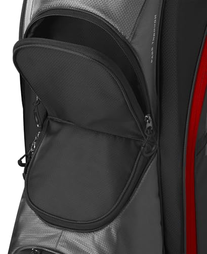 Wilson Feather Golf Cart Bag - Black/Grey/Red
