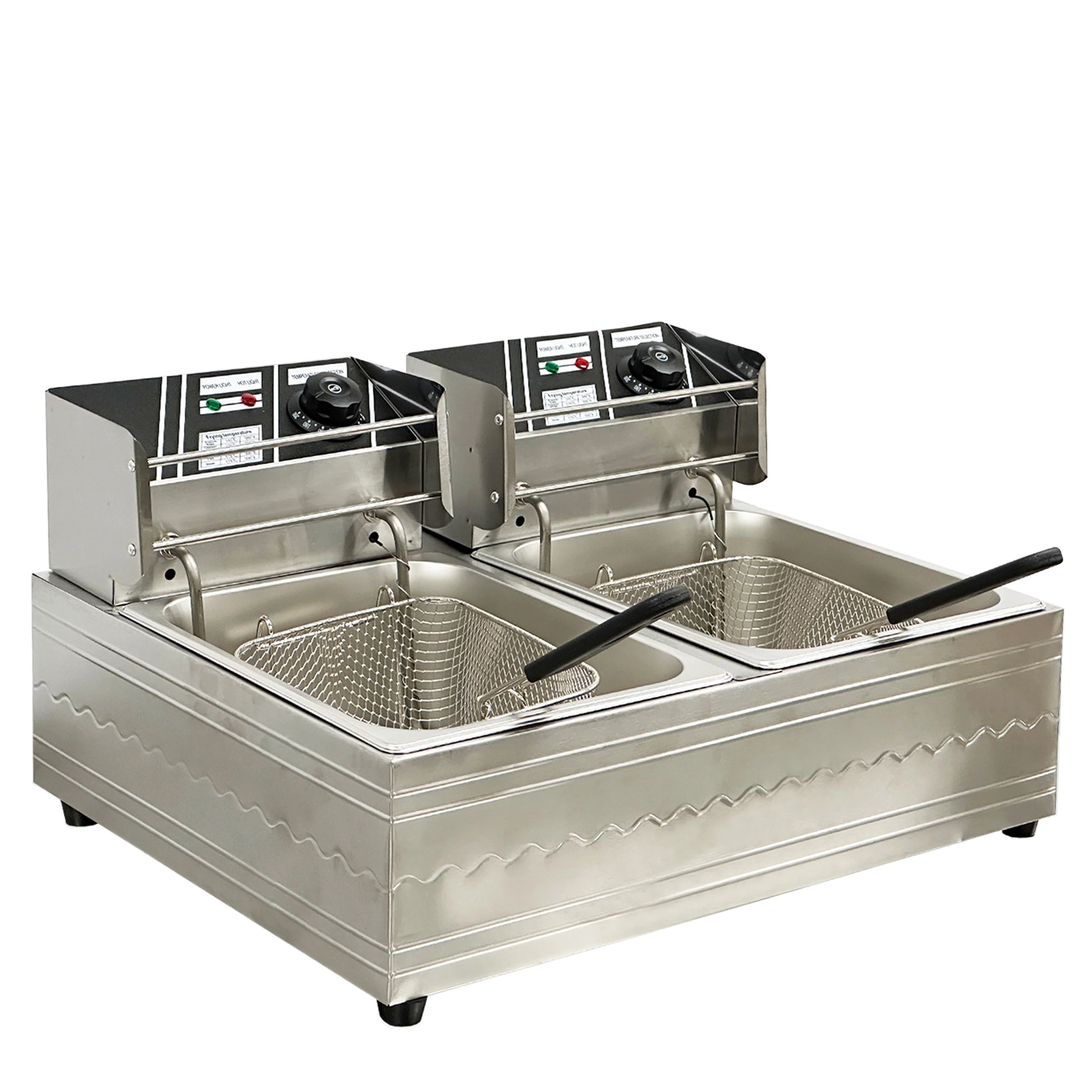 12L Electric double Deep Fryer EF-82