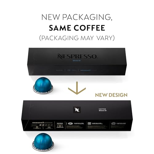 Nespresso Capsules Vertuo, Variety Pack, Medium and Dark Roast Coffee, 30 Count Coffee Pods, Brews 7.8 oz.