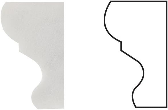 Carrara White Italian (Bianco Carrara) Marble Crown Mercer Molding Trim, Honed