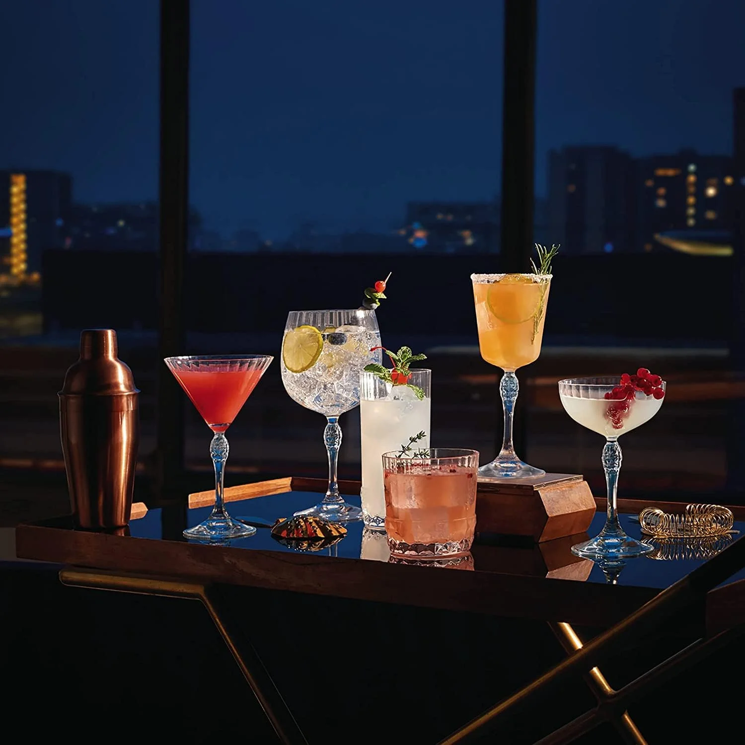 America '20S 7.75 Oz. Cocktail Coupe Glass, Clear, Set Of 4