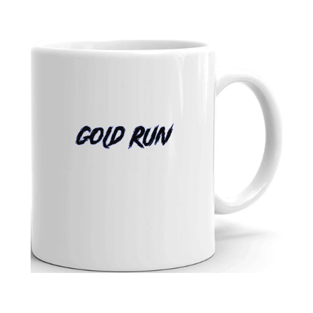 Gold Run Slasher Style Ceramic Dishwasher And Microwave Safe Mug By Undefined Gifts