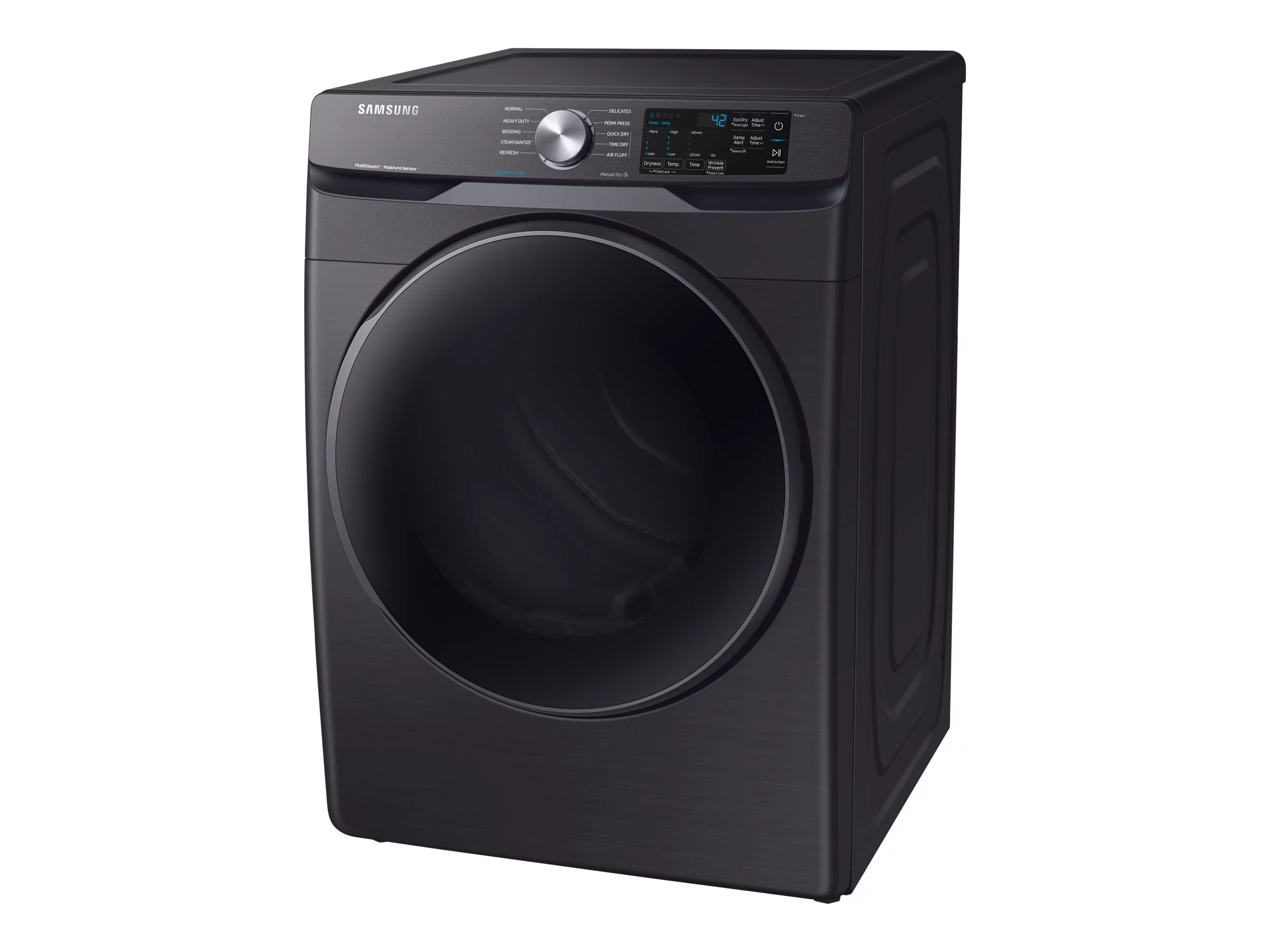 Samsung DVE45R6100V - Dryer - width: 27 in - depth: 31.5 in - height: 38.8 in - front loading - black stainless steel