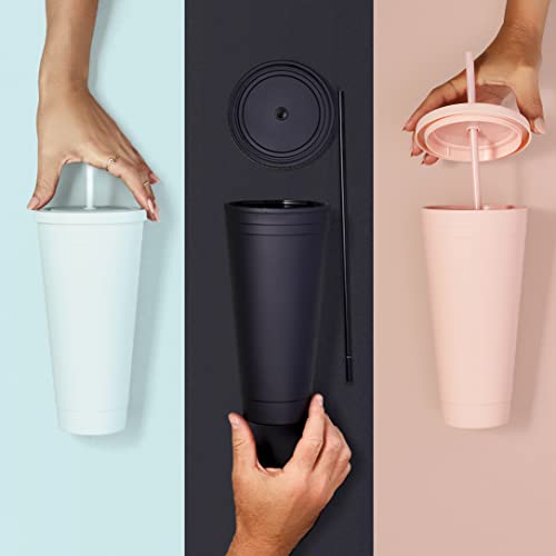 Maars® Insulated Travel Tumblers 32 oz. | Double Wall Acrylic | 3 Pack