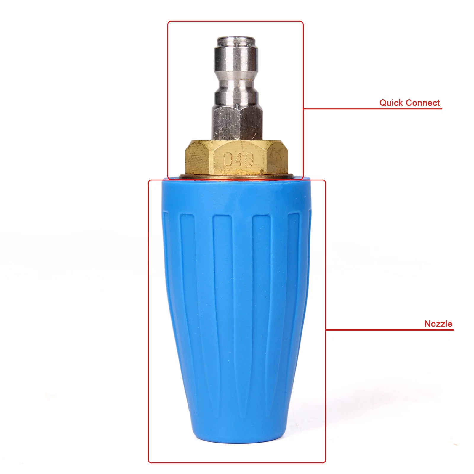 PENSON & CO. 4.0 GPM Turbo Rotary Rotating Nozzle for Pressure Washer 1/4