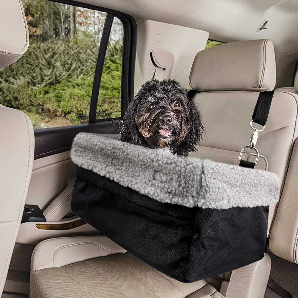 Devoted Doggy Deluxe Dog Car Seat Dog Booster Seat Fits Pets up to 15lbs - Pet Supplies online store