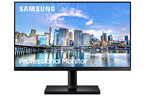 SAMSUNG FT45 Series 27-Inch FHD 1080p Computer Monitor, 75Hz, IPS Panel, HDMI, USB Hub, Height Adjustable Stand, 3 Yr WRNTY (LF27T450FQNXGO),Black