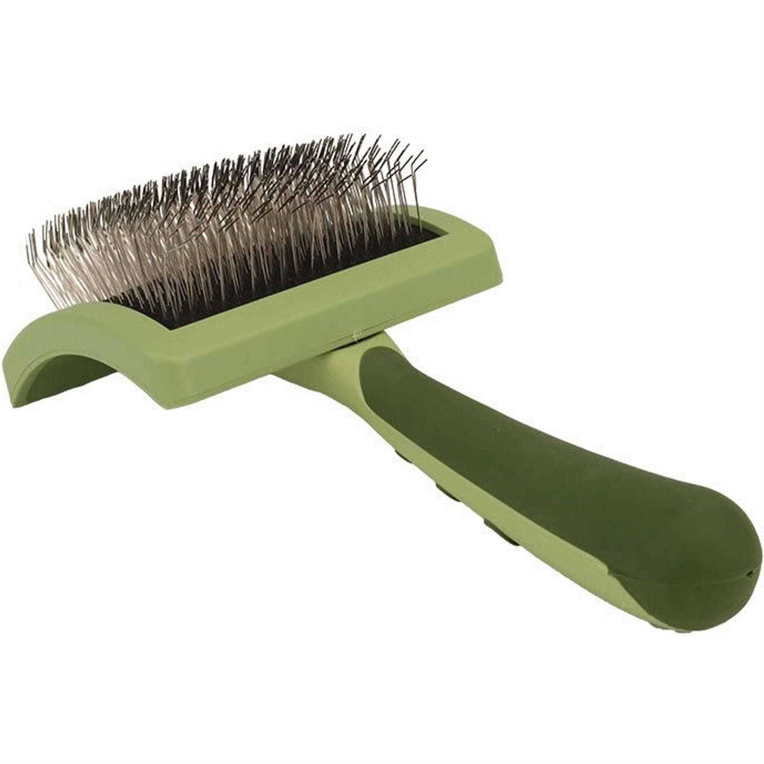 Safari Curved Firm Slicker Brush with Coated Tips for Long Hair - Pet Supplies online store