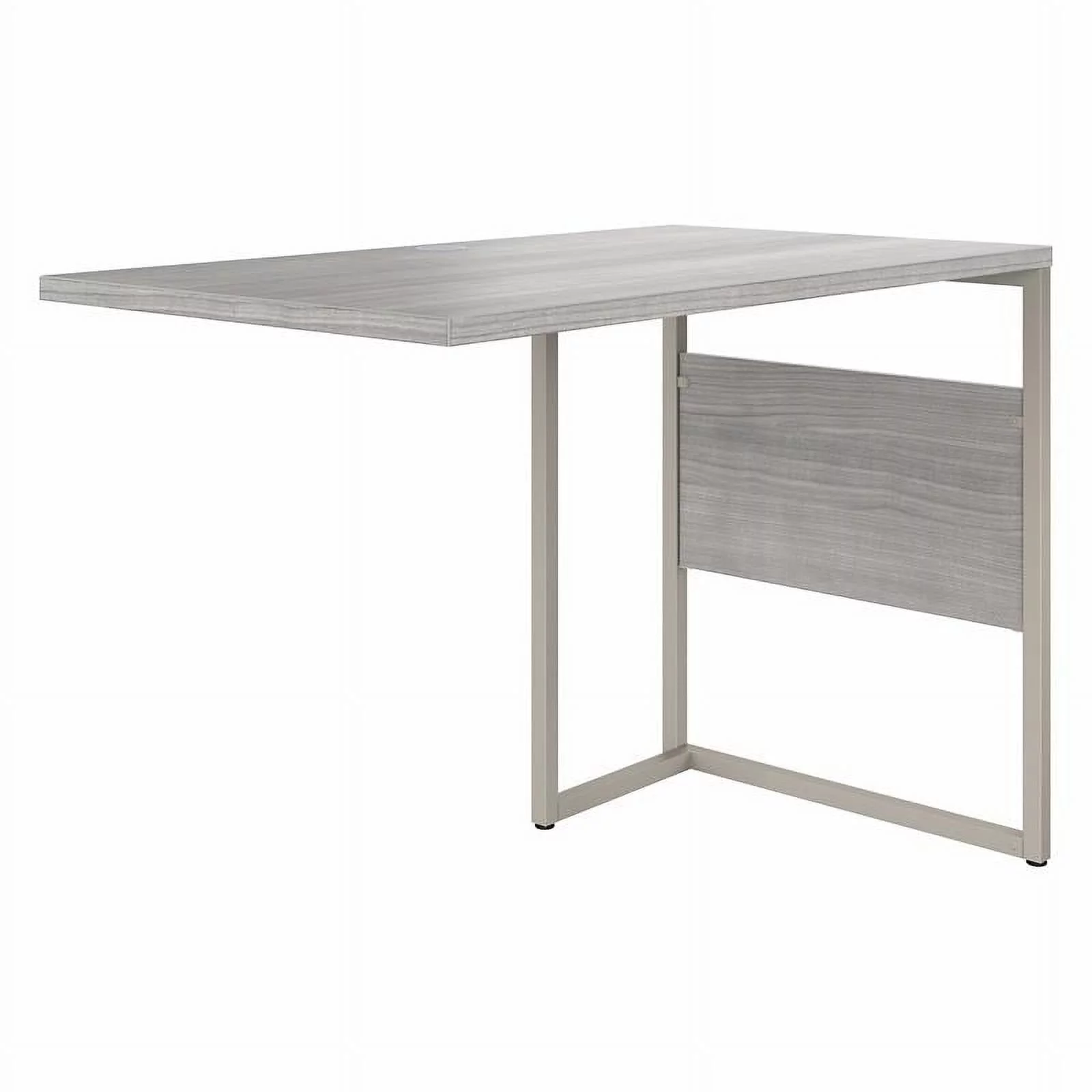 Hybrid 42W x 24D Desk Return/Bridge in Platinum Gray - Engineered Wood