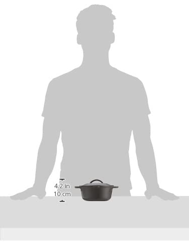 Lodge 5 Quart Cast Iron Double Dutch Oven – Pre-Seasoned – Lid Converts to 10.25