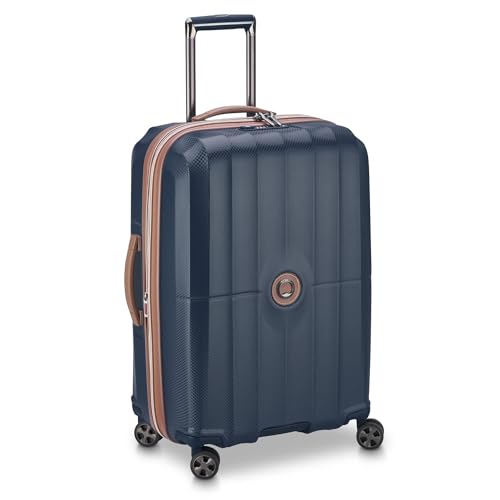 DELSEY PARIS Carrousel Hardside Expandable Luggage with Spinner Wheels, Navy, Carry-on 21 Inch