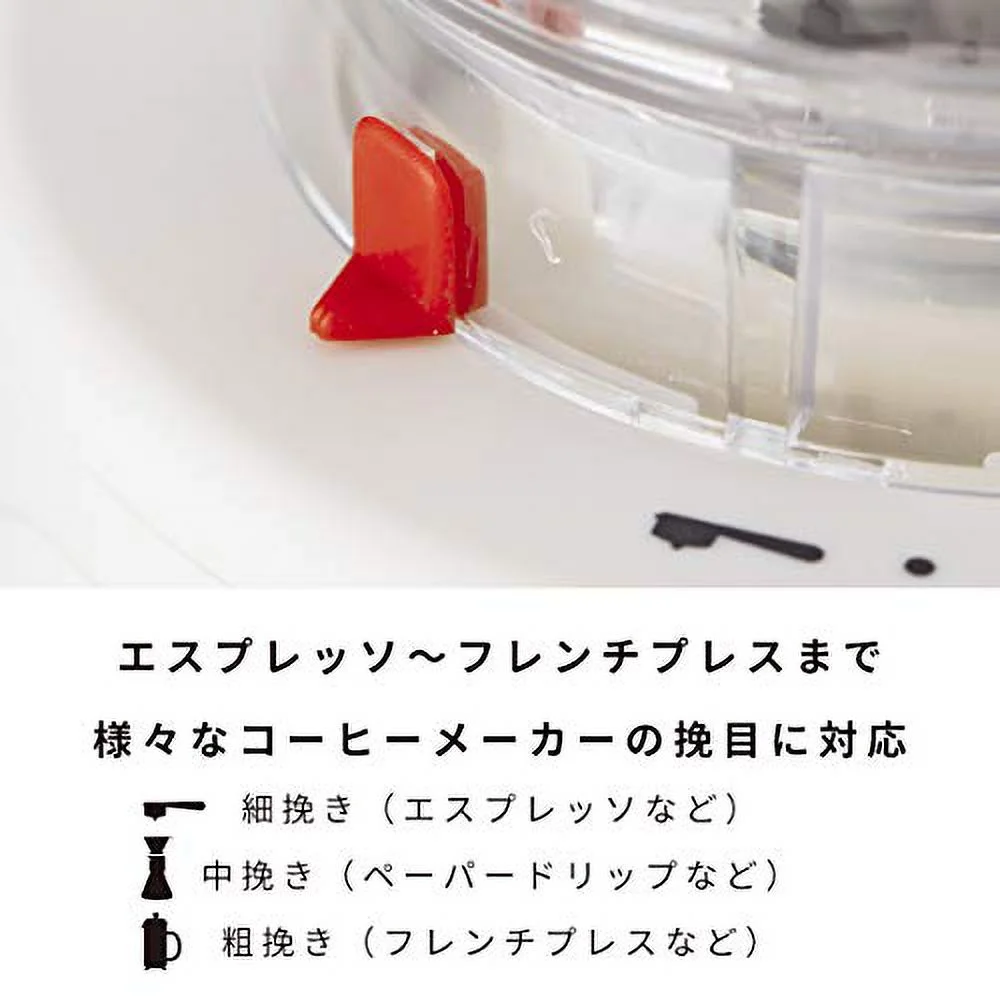 BODUM BODUM BODUM coffee mill electric mill BISTRO BISTRO electric coffee grinder white conical blade uneven grinding prevention static electricity prevention quiet 10903-913JP-3