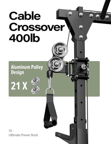 MAJOR FITNESS Drone1 Power Cage - Multi-Function Power Rack for Home Gym, Squat Rack, Cable Crossover System, for Strength Training, Heavy-Duty Steel Construction