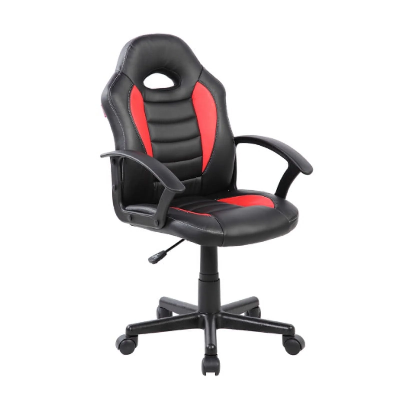 Racer style design office chair Red kids desk chair Polyurethane floor chairs