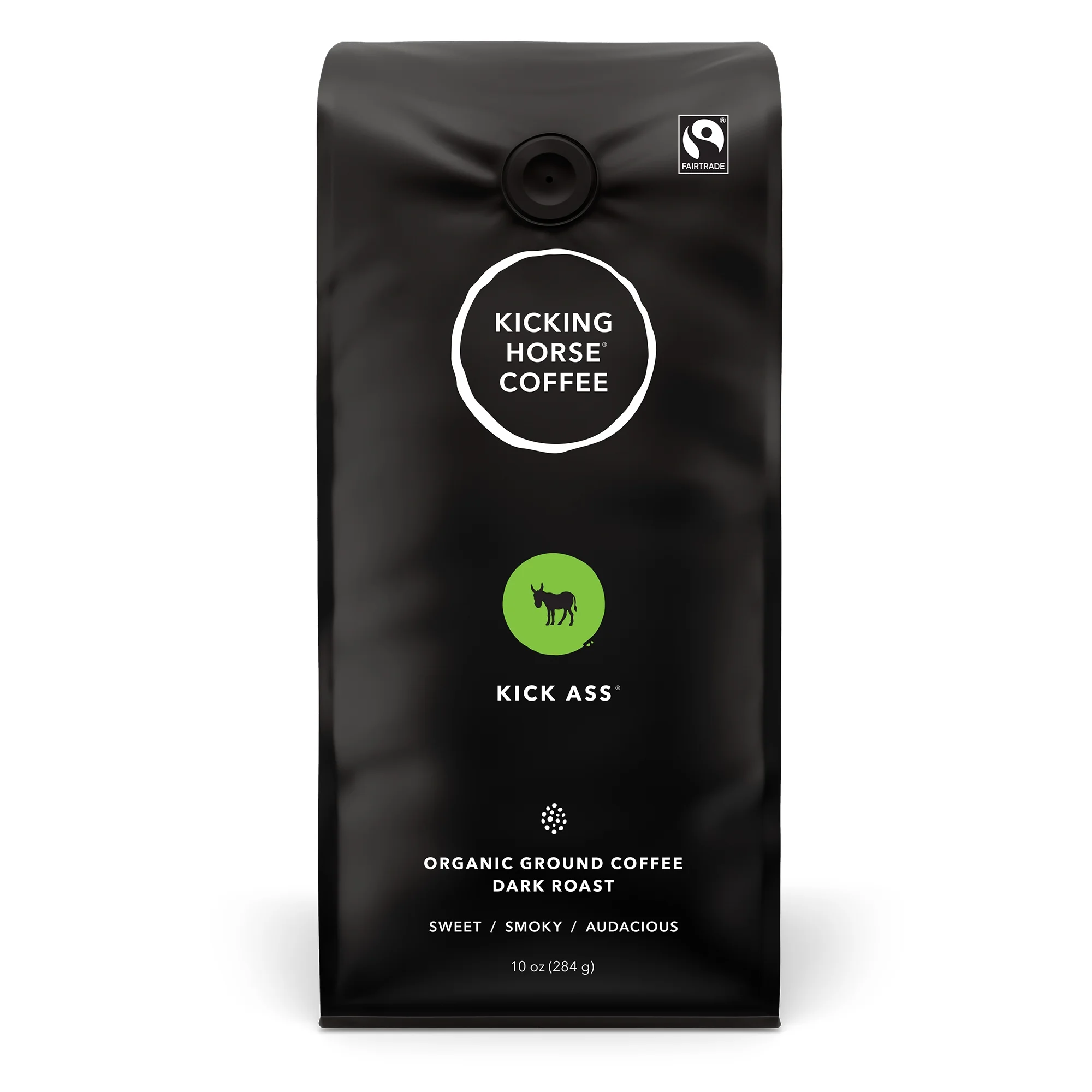 Kicking Horse Coffee, Kick Ass, Dark Roast, Ground Coffee, 10 oz