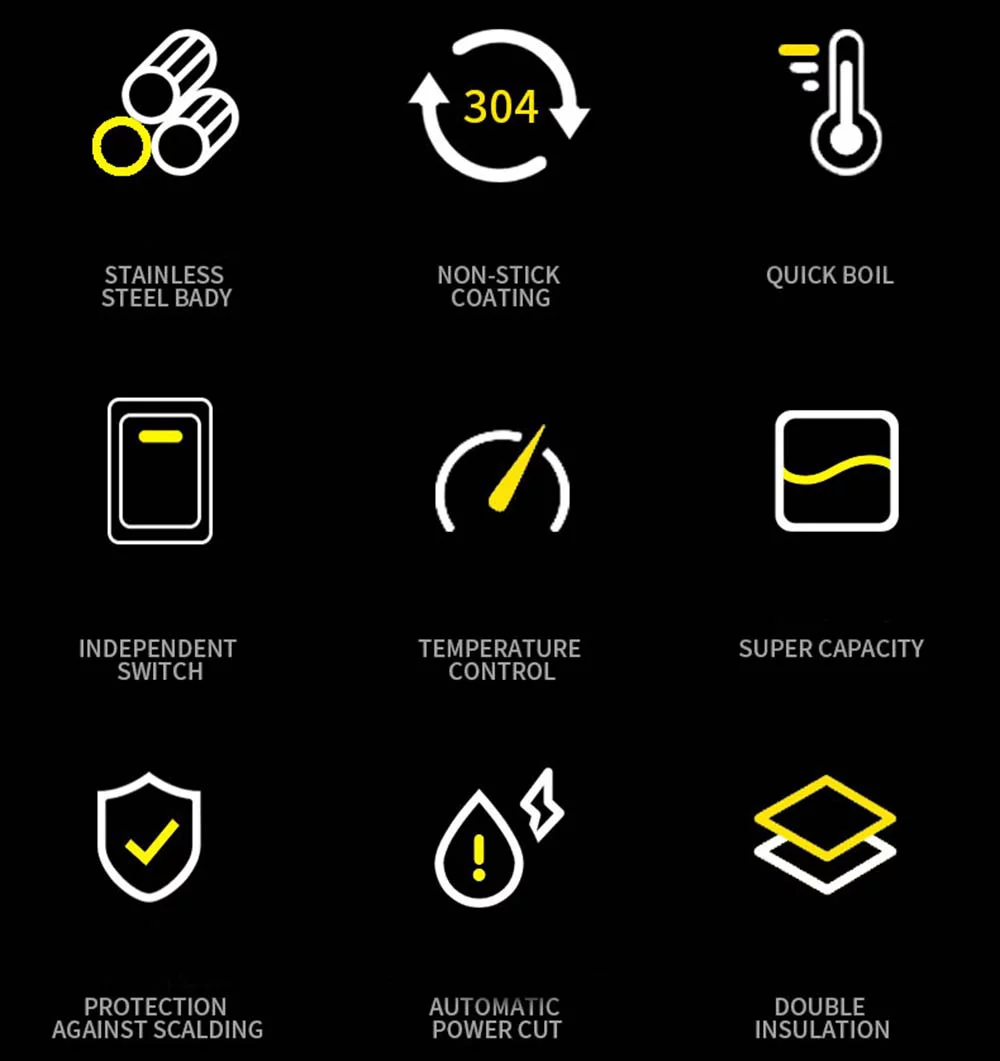 INTBUYING 6L Hot Water Dispenser Boil Machine Heater Kettle with Faucet 304 SS