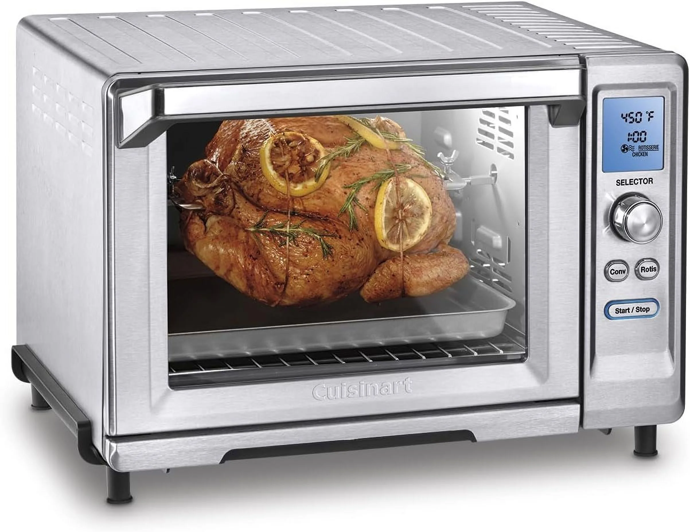 Restored Cuisinart TOB-200FR Rotisserie Convection Toaster Oven, Stainless Steel - Certified Refurbished