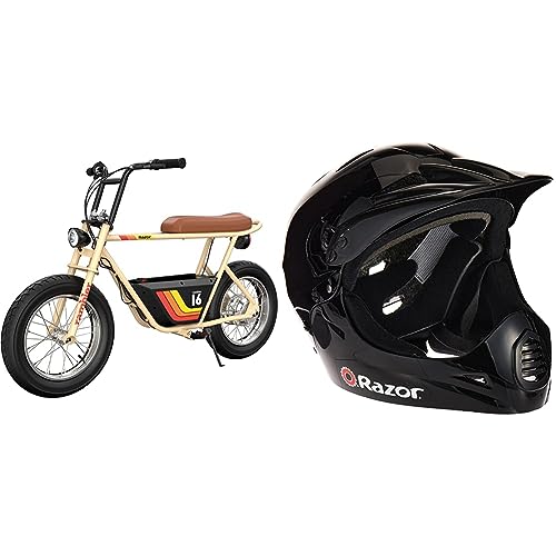 Razor Rambler 16 – 36V Electric Minibike with Retro Style, Up to 15.5 MPH, Up to 11.5 Miles Range, Wide, Rugged 16