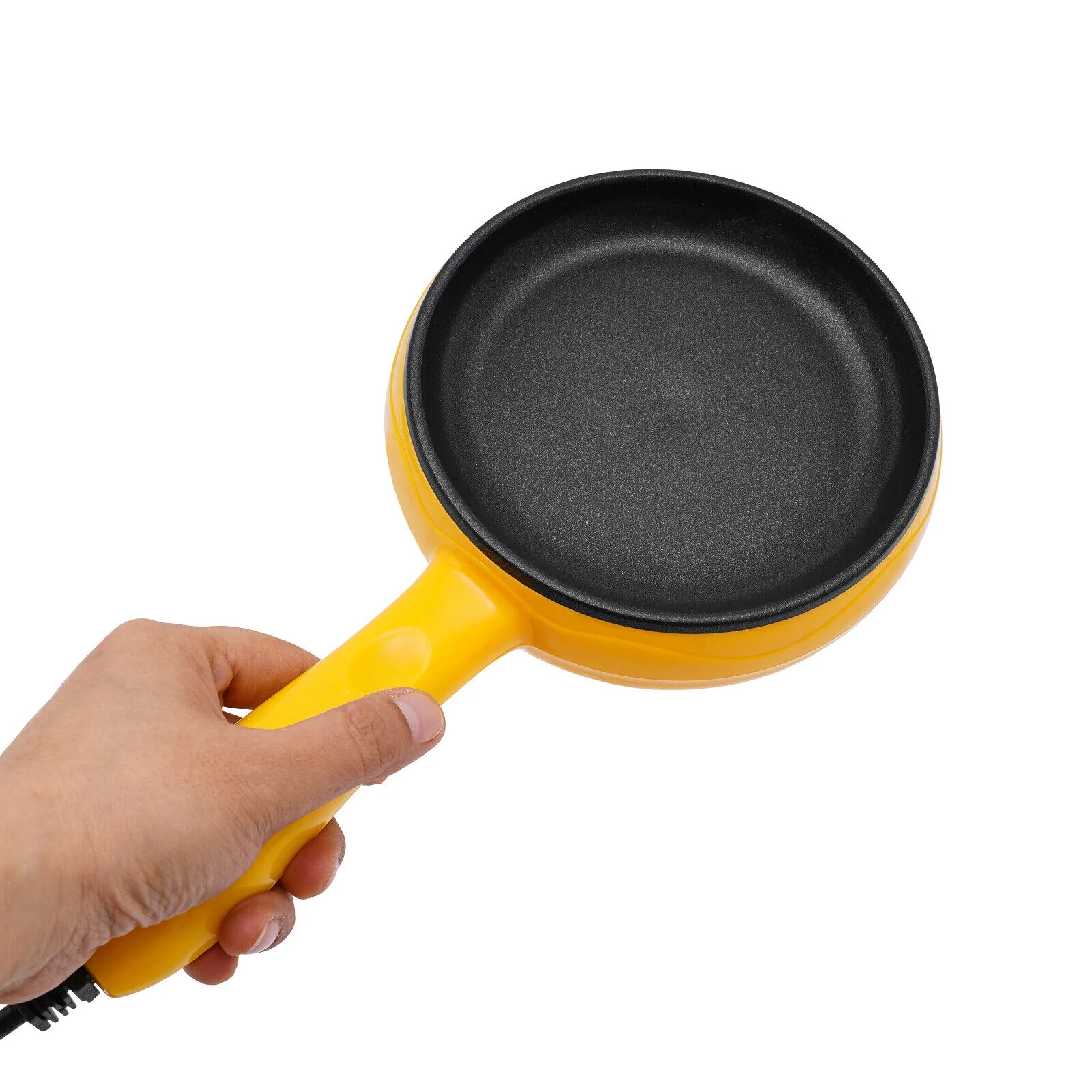 6-inch Electric Skillet, Non-Stick Electric Skillet, Yellow Mini Frying Pan
