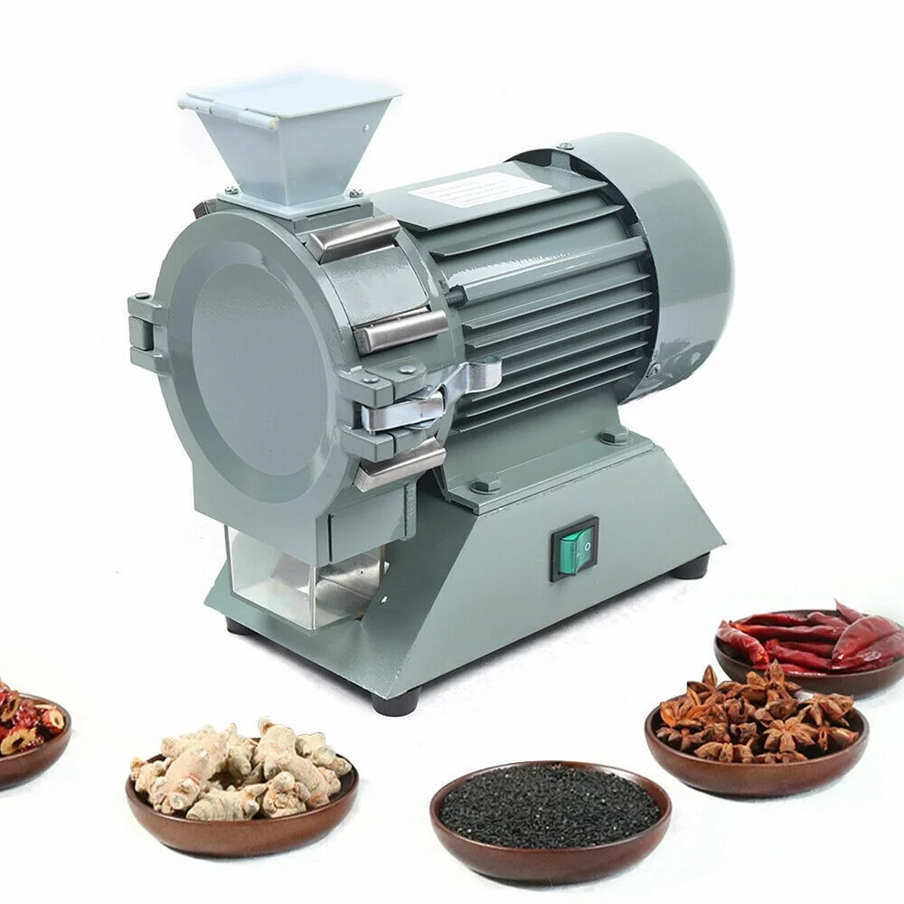 Aiqidi Micro Plant Grinding Machine Soil Pulverizer Crusher Electric Grain Mill Machine Herb Disintegrator Spice Grinder 1400Rpm