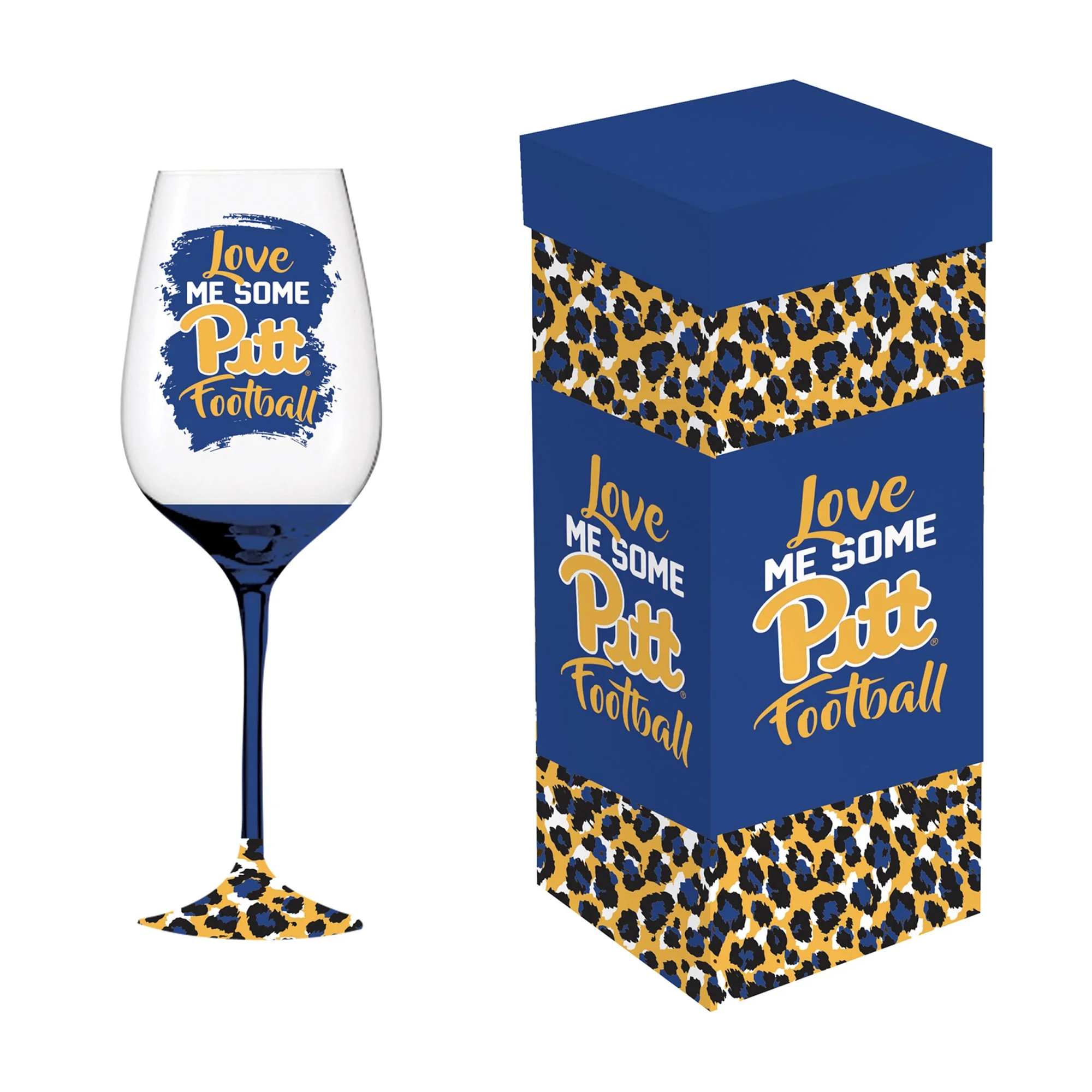 Pitt Panthers 17oz. Boxed Stemmed Wine Glass