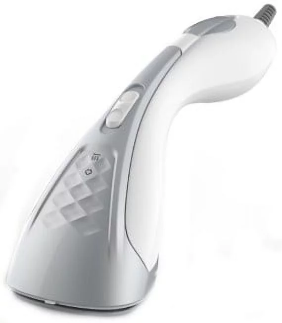 SALAV HS-100 Duopress Hand Held Garment Steamer and Iron with Ceramic-Coated Steam Plate and No-Drip System, 1150 watts, Silver