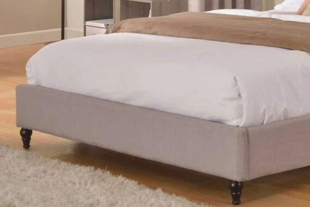 Full Size 48 inch Upholstered Platform Bed Frame - Gray - Oliver & Smith