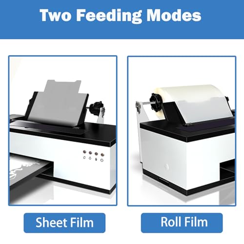 DTF Printer Machine - with XP600 Printhead, Faster Speed Higher Resolution 5760 * 1440dpi, T Shirt Printer DTF Transfer Machine with Roll Feeder, White Ink Mixing System (L8050)