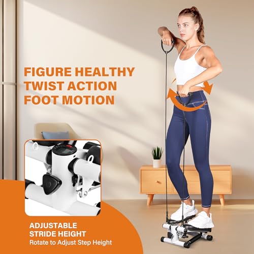 YSSOA Mini Stepper with Resistance Band