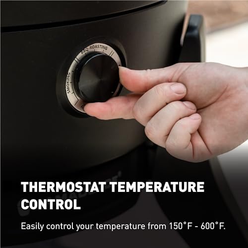 Kamado Joe Pellet Joe Grill, Classic Joe, 18-inch Ceramic Wood Pellet Grill and Smoker with Cart, Side Shelves, Stainless Steel Grates and 250 Cooking Square Inches in Red, Model KJ15260020