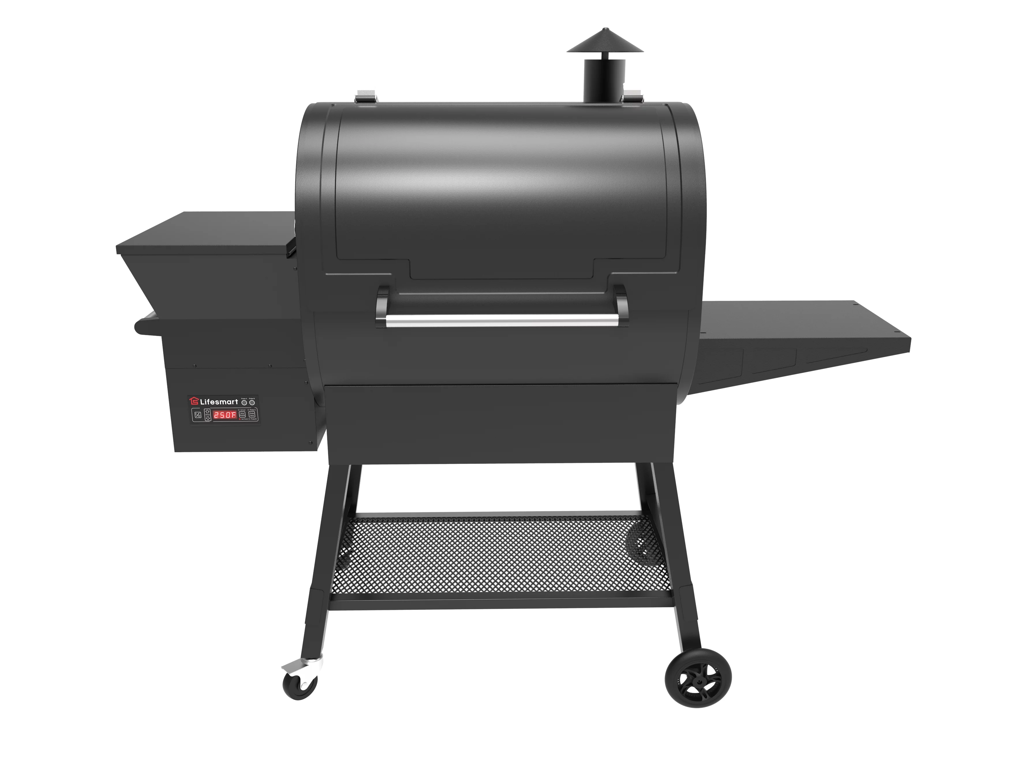 Lifesmart 1500 Square Inch Pellet Grill and Smoker with Dual Meat Probes, Precision Digital Control and 3 Cooking Racks