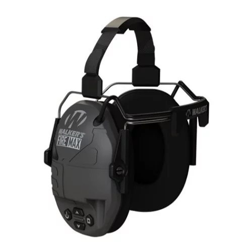 Walker's FireMax Behind the Neck Muff w/ Large Protective Carrying Case Bundle