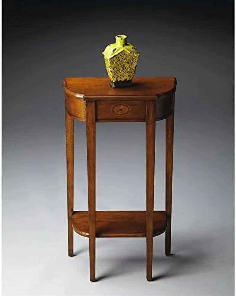 xrboomlife Traditional Console Table in Olive Ash Burl