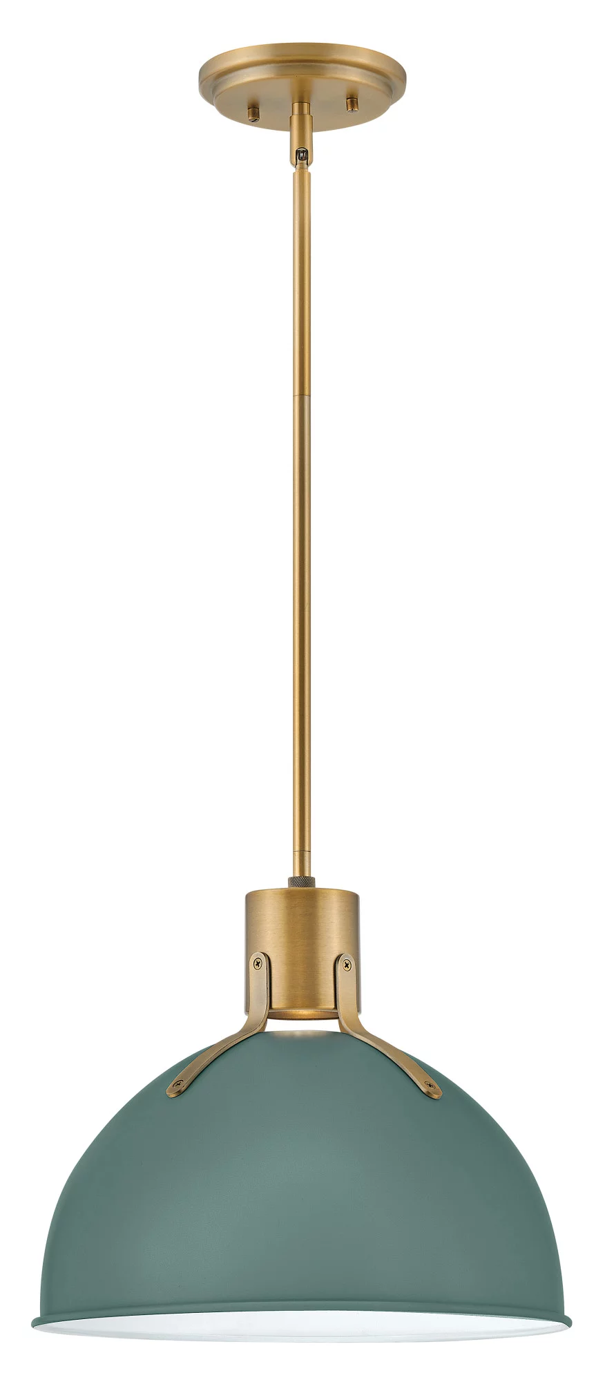 3487SK-Hinkley Lighting-Argo - 14 Inch 6.5W 1 LED Small Pendant-Satin Black Finish