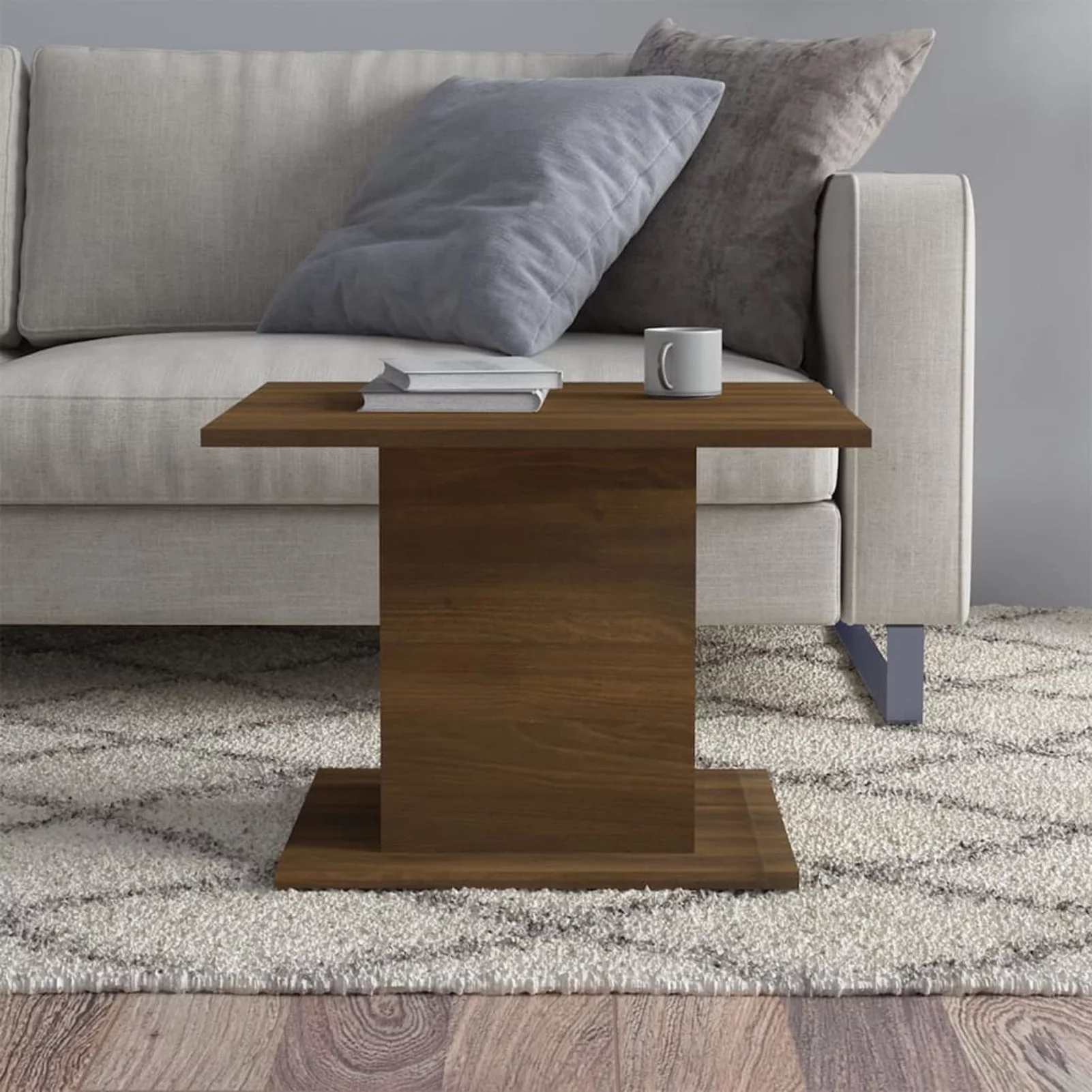 walmeck Coffee Table Brown Oak 21.9