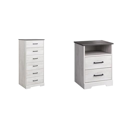 Prepac Sonoma 6 Drawer Dresser for Bedroom, Tall Chest of Drawers, Bedroom Furniture, Clothes Storage and Organizer, 19