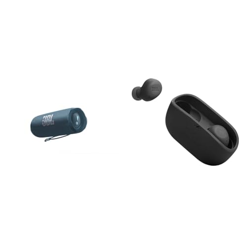 JBL Flip 6 - Portable Bluetooth Speaker, powerful sound and deep bass, IPX7 waterproof, 12 hours of playtime, JBL PartyBoost for multiple speaker pairing for home, outdoor and travel (Blue)