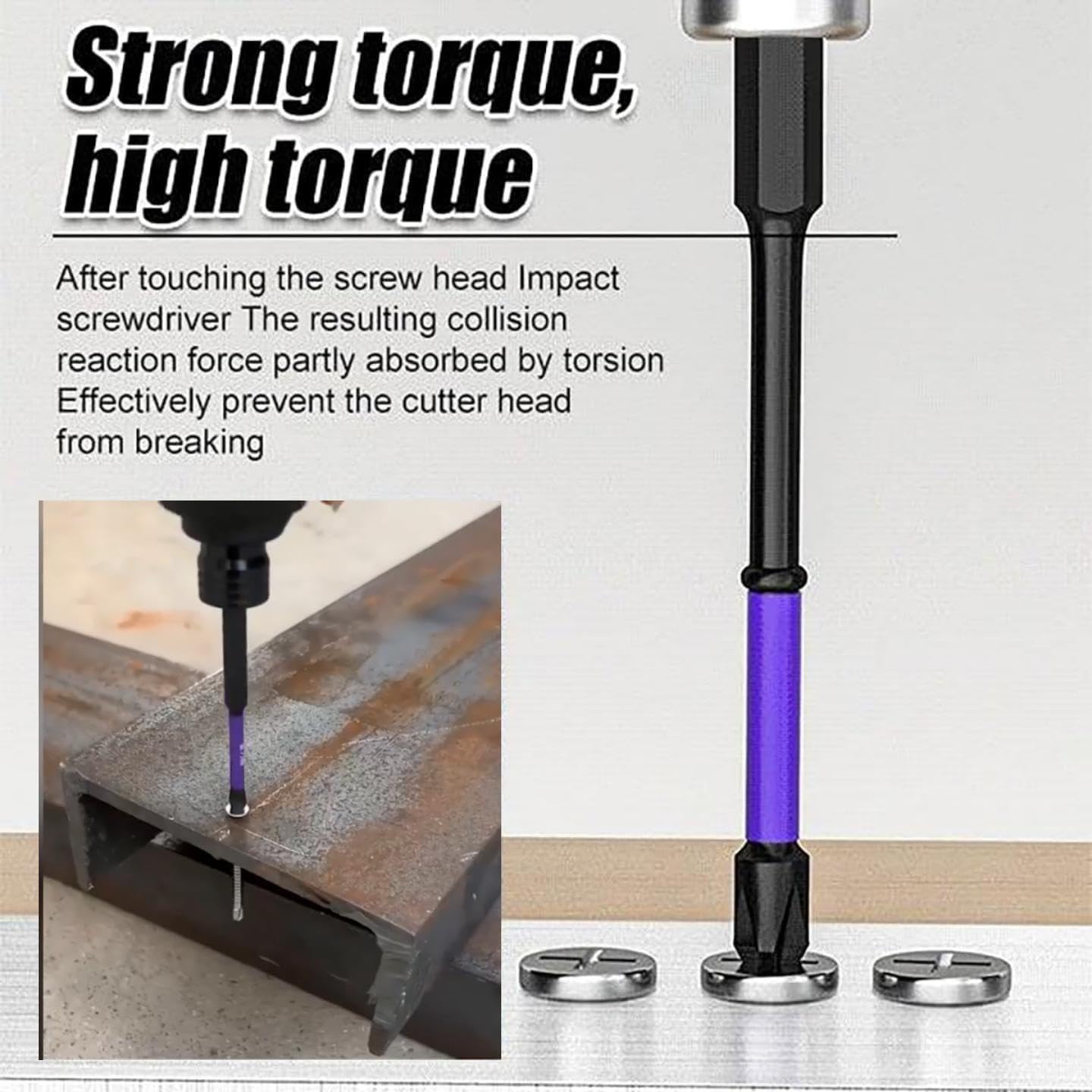 12-Piece D1 Anti-Slip And Shock-Proof Bits With Phillips Screwdriver Bit Sets, 1/4 Hex Shank Phillips Head Drill Bits High Hardness And Strong Magnetic Bit