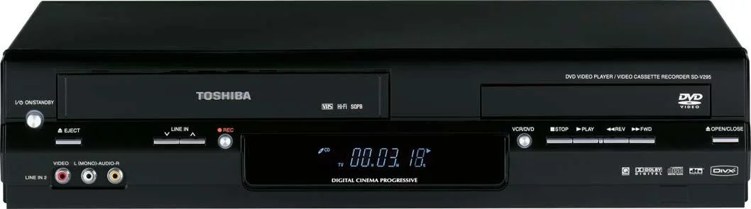 Toshiba SD-KV260 (Used) DVD and VCR Combo Player with Remote, Manual, and Cables