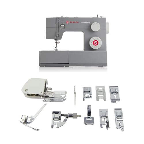 SINGER Heavy Duty 4411 High Speed Sewing Machine with Accessory Kit | Strong Motor With Enhanced Piercing Power, 69 Stitch Applications, Full Metal frame, 4-step Buttonhole & LED Light