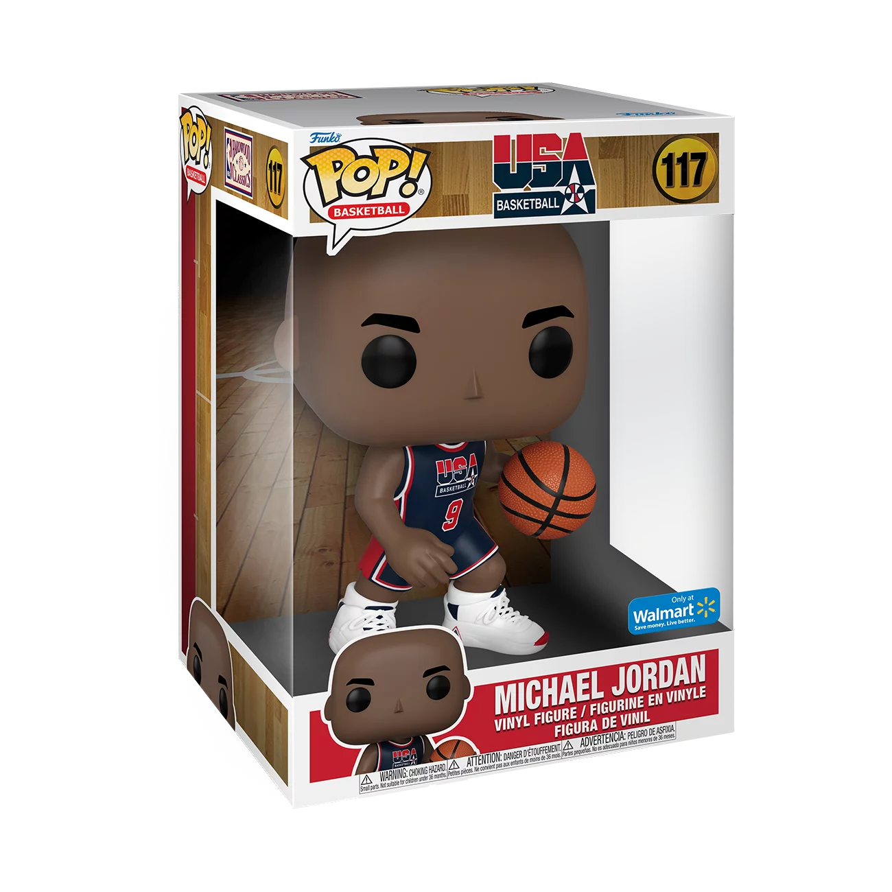 Funko Pop! Jumbo: NBA - Michael Jordan (1992 Team USA Navy Uniform) - Walmart Exclusive