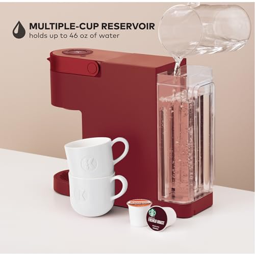 Keurig® K- Slim® Single Serve K-Cup Pod Coffee Maker, Multistream™ Technology, Scarlet Red
