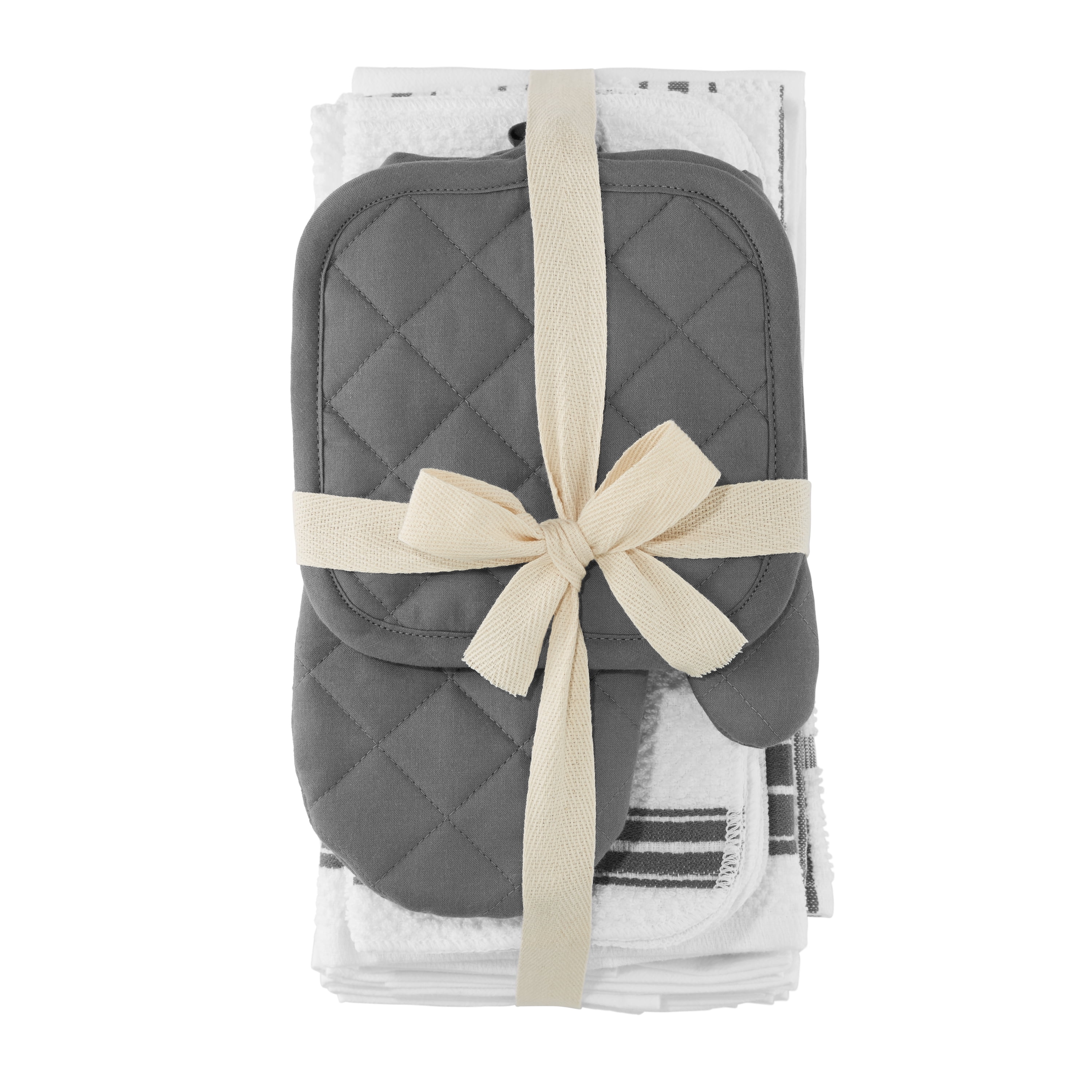 Mainstays, 20 Piece Set, Terry & Flat Kitchen Towel, Dish Cloth, Flour Sack, Oven Mitt, Pot Holder