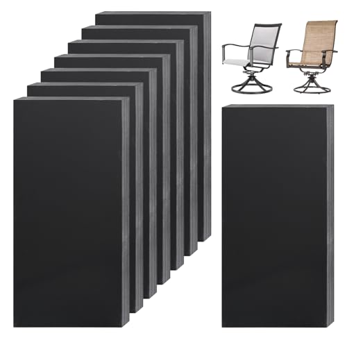 8-Pack Patio Rocking Chair Spring Plate Replacement for Universal Outdoor Patio Furniture Fiberglass Spring Plates Replacement Parts, 5 x 2.5 x 0.25 Inch