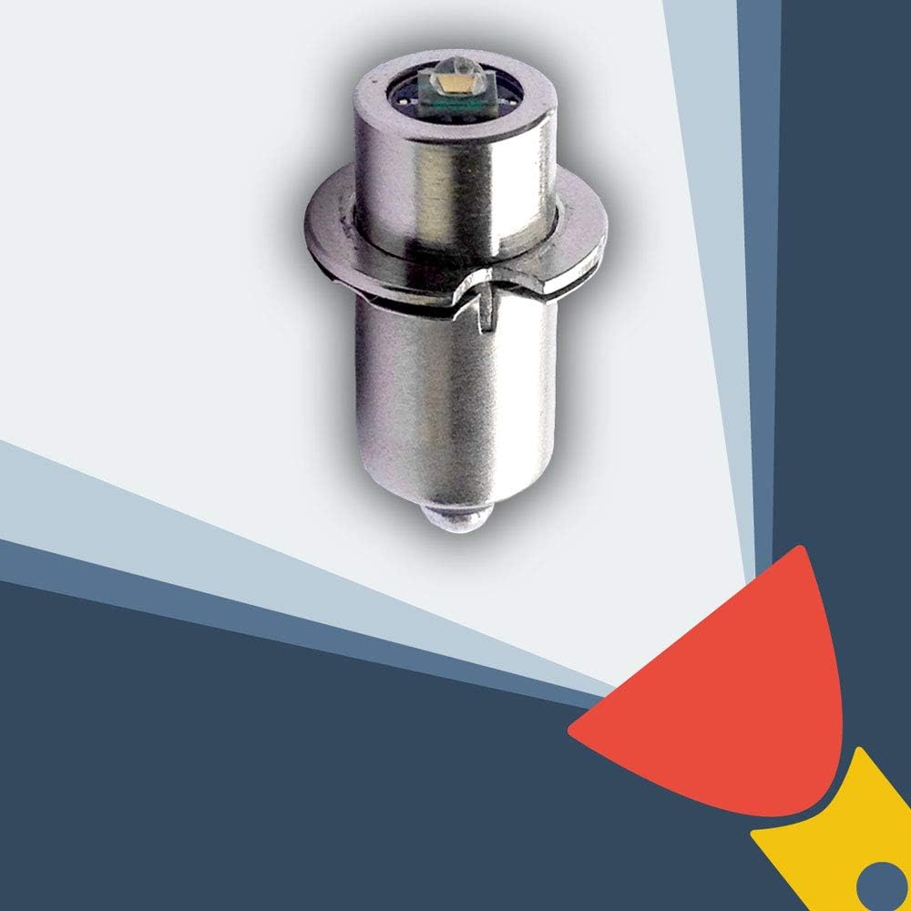 MagLite LED Conversion/Upgrade Bulb 375Lm Mag-Num Star II bi-pin 3D/3C, 4D/4C, 5D, 6D Cell Torch/Flashlight Cree XP-G2 Compatible/Replacement for MagLite