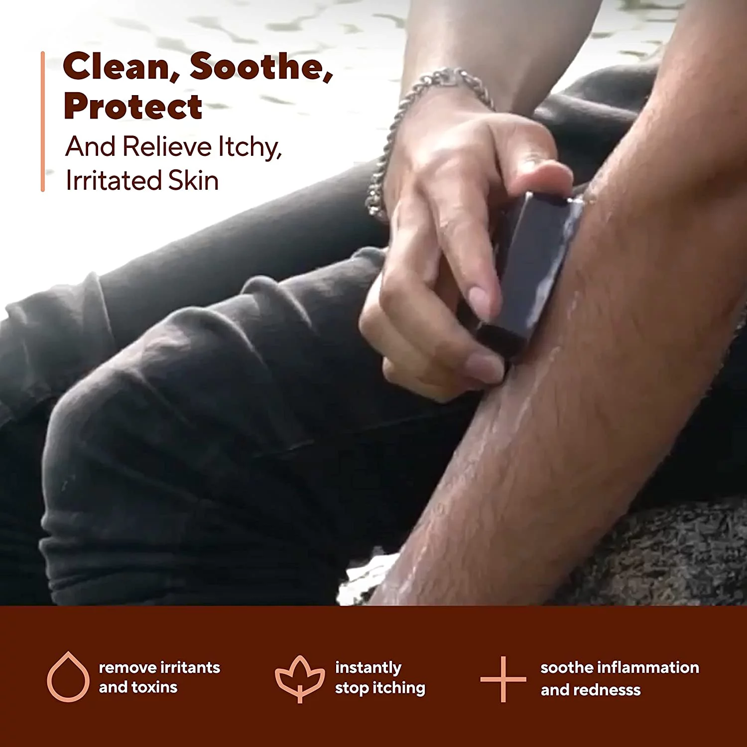 Marie Originals Itch Relief Natural Bar Soap Body Soap Bar for Insect Bites, 2.9 Oz 6-Pack